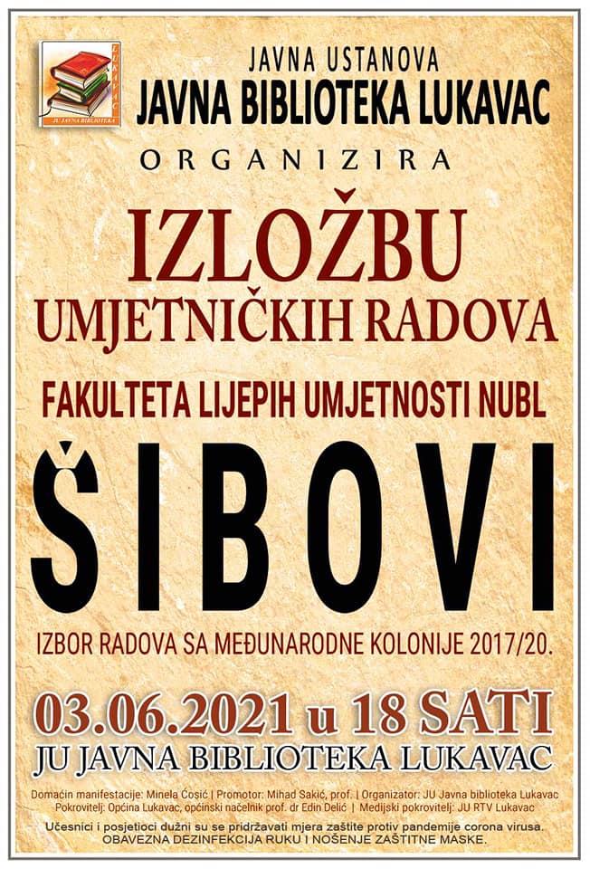 Izložba umjetničkih radova “Šibovi” u Javnoj biblioteci u Lukavcu